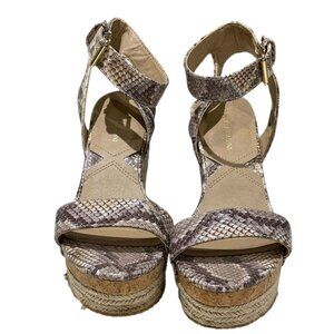Adrienne Vittadini Cari Platform Espadrille Wedge Sandals